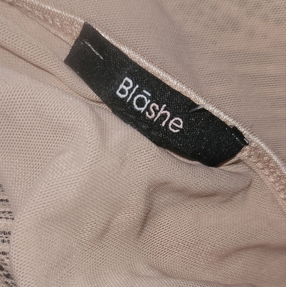 Blashe Pale Pink Lace Tank Top Bodysuit size L Large Blāshe - Picture 3 of 8